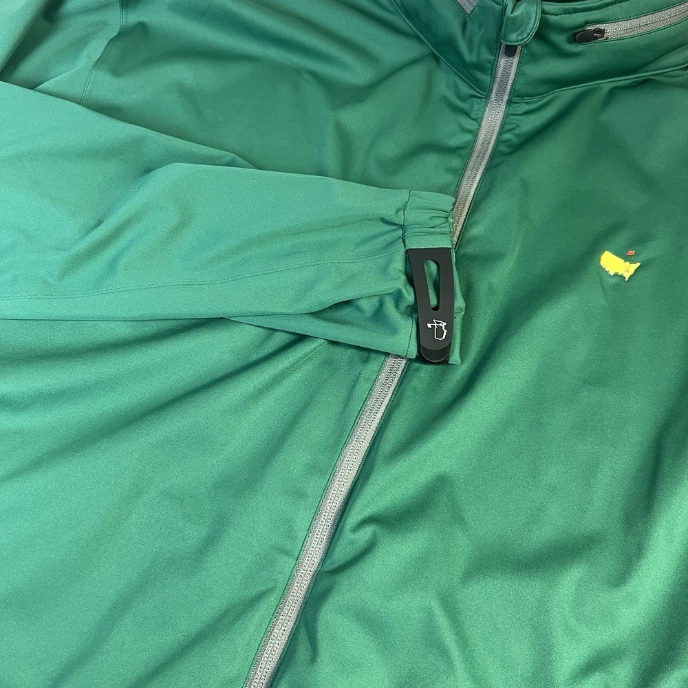 Masters Tech Mens XL Green Full Zip Golf Jacket Augusta National Performance